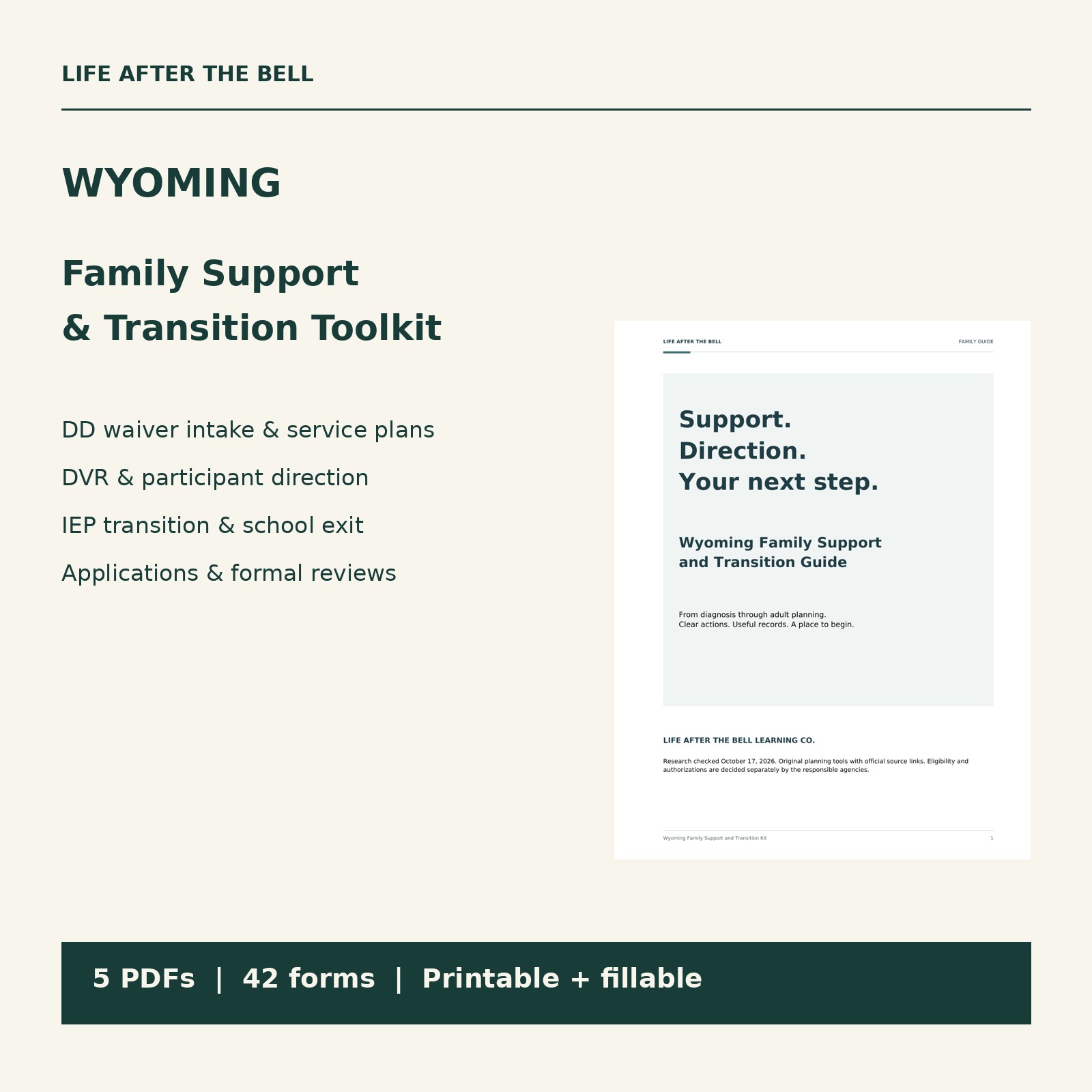 Wyoming toolkit and actual guide cover